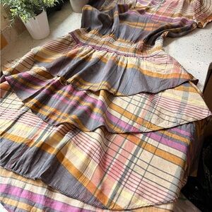 Vertigo Paris Multicolor Plaid Dress